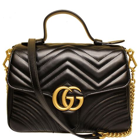 black gucci marmont|Gucci Marmont small shoulder bag.